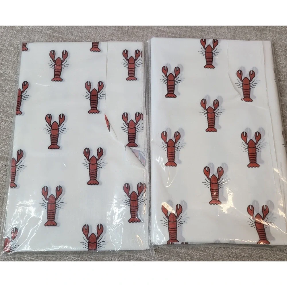 Lobster Fest Crate‎ & Barrel Bibs, Lobster Trivet & Drop Anchor Here Napkins NEW